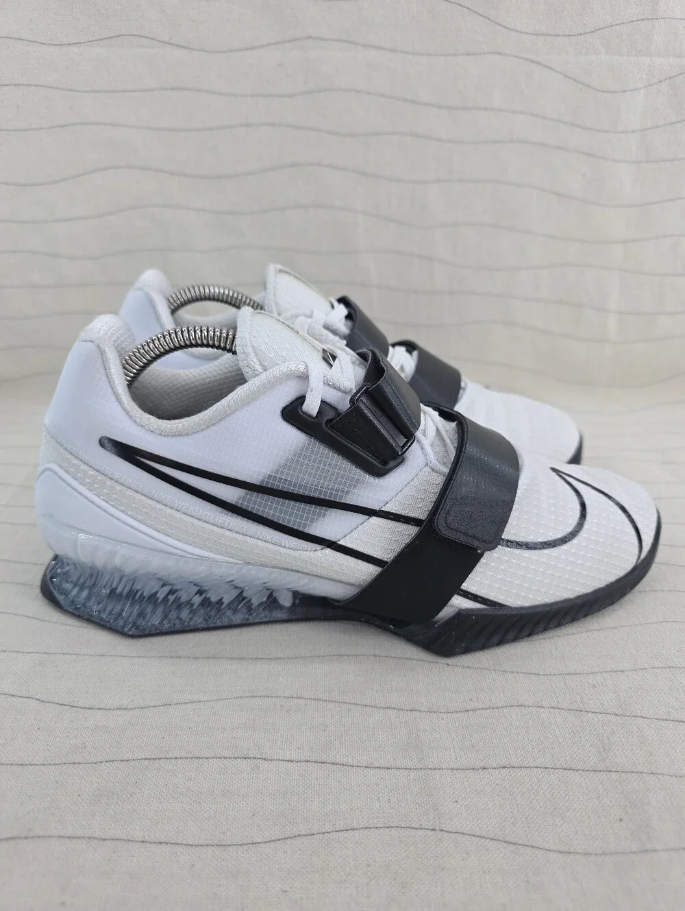 Nike Mens Romaleos 4 White Black Weightlifting Sneakers Shoes CD3463-101 Size 8